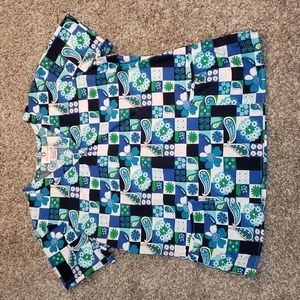 White Cross Scrub Top